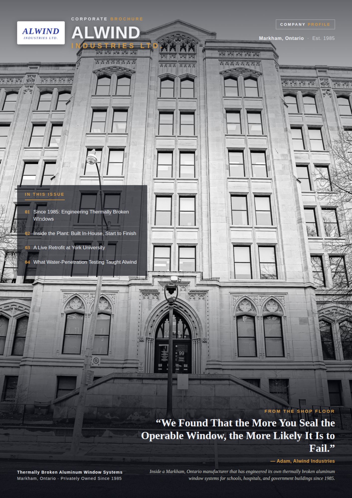 Alwind Industries Ltd. brochure cover